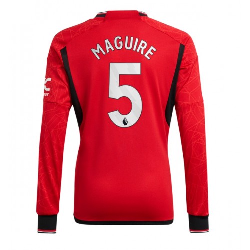 Maillot de foot Manchester United Harry Maguire #5 Domicile 2023-24 Manche Longue